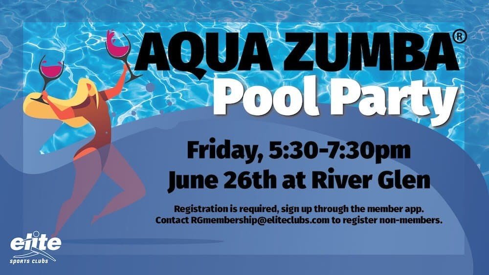 Aqua Zumba Pool Party - River Glen - June 26 2026