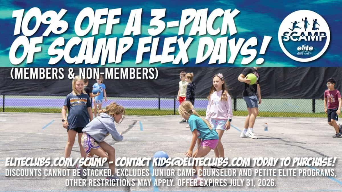 10% Off 3-Pack of Scamp Flex Days