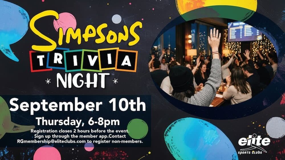 Simpsons Trivia Night - River Glen - September 10 2026